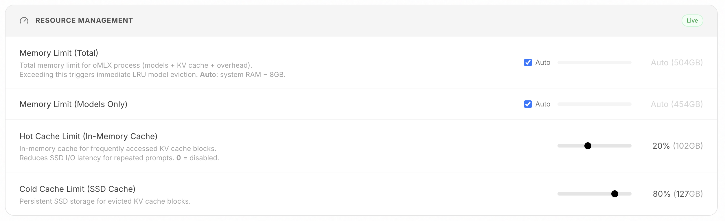 oMLX 分层 KV Cache 架构：热 RAM + 冷 SSD